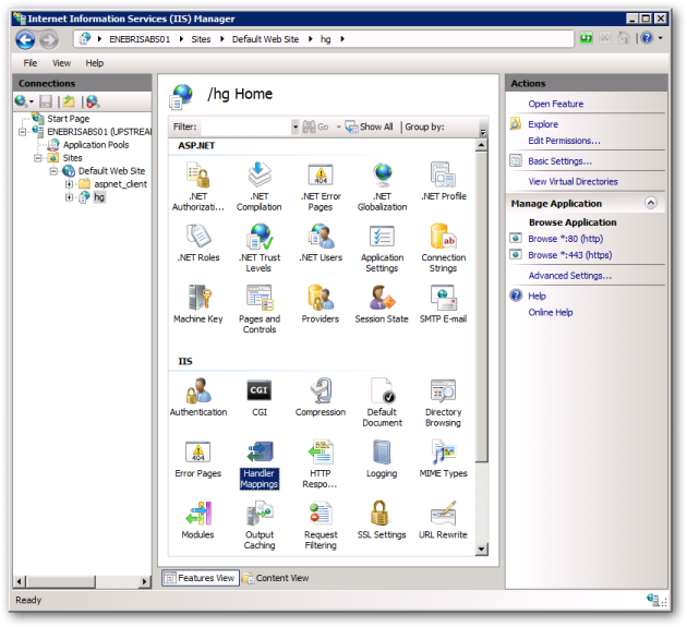IIS Manager hg