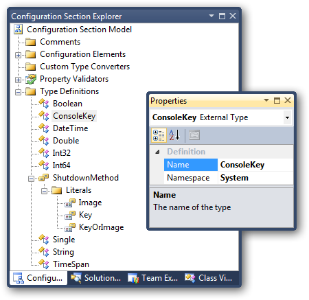 Configuration Section Explorer