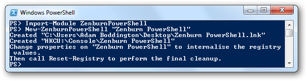 New-ZenburnPowerShell